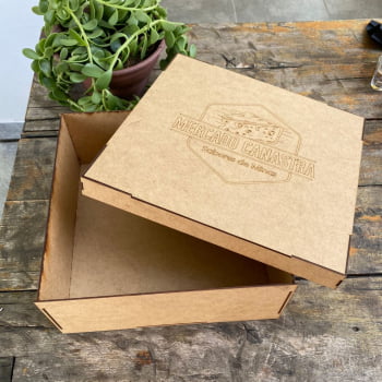 Cesta de MDF para Presente